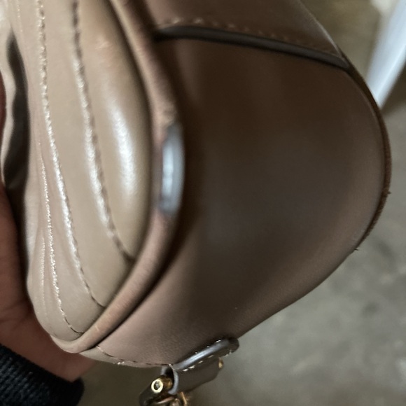 TORY BURCH KIRA TAUPE Quilted Crossbody Bag - Picture 8 of 9